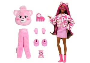 Barbie JCN95 Cutie Reveal Puppe Barbie Glücksbärchis-Reihe Mit Accessoires Und Hurrabärchi-Kostüm, 10 Überraschungen