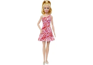 Barbie HJT02 Fashionistas Puppe Barbie Nr. 205 Mit Blondem Pferdeschwanz Und Blumenkleid
