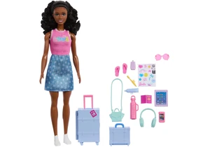 Barbie JMJ48 Familie & Freunde Puppe Grenzenlose Abenteuer – Brooklyn auf Reisen