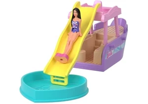 Barbie HYF41 Barbie Mini BarbieLand Puppe und Traumboot