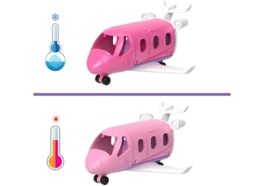 Barbie HYF40 Mini BarbieLand Fahrzeug Traumflugzeug mit Puppe