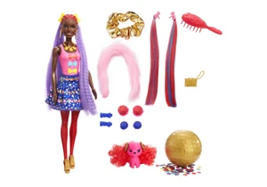 Barbie HBG38 Color Reveal Spielset Haarstyling mit Schleifen