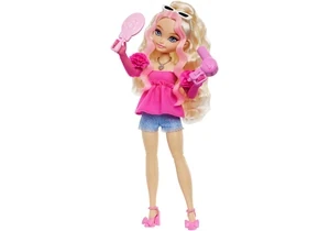 Barbie HYC21 Barbie Dream Besties Barbie Malibu“ Modepuppe Mit 8 Zubehörteilen Zum Thema Make-Up Und Haare