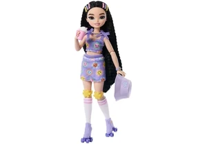 Barbie JFX99 Dream Besties Barbie Renee“ Rollschuh-Modepuppe Mit 12 Zubehörteilen Zum Thema Video Und Essen