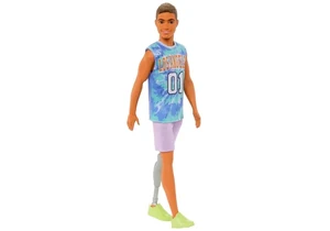 Barbie HJT11 Fashionistas Puppe Ken Nr. 212 mit Beinprothese im Sport-Look