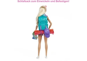 Barbie HDF73 Puppe Barbie It Takes Two Camping Set Inkl. Malibu, Hund & Zubehör