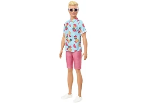 Barbie GYB04 Fashionistas Puppe Ken Im Shirt Mit Früchteprint