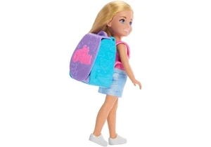 Barbie JBF46 Barbie Family & Friends Cupcake Backende Chelsea Mit Rucksack, Chelsea-Puppe Und Accessoires, Rucksack Mit Cupcake-Spielzeug
