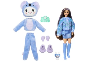Barbie HRK26 Cutie Reveal Puppe Kostüm-Serie – Häschen im Koala