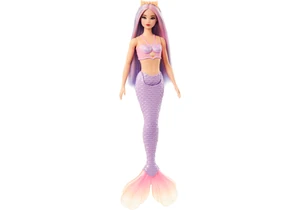 Barbie HRR06 Puppe Meerjungfrau mit lila Haar und lila Flosse