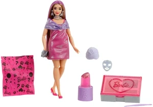 Barbie JFY67 Barbie Party Unboxed Glam Party Serie Pinke Glitzernde Puppe Und Accessoires Mit 10 Überraschungen
