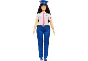 Barbie JKF75 Karriere Puppe Barbie Pilotin Mit Zubehörteil, Modepuppe in Abnehmbarer Uniform Und Abnehmbaren Schuhen Mit Mütze