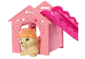 Barbie JBF35 Spielset Hündchen-Poolparty mit Puppe (blond)