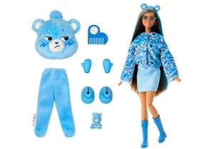 Barbie JCN96 Cutie Reveal Puppe Barbie Glücksbärchis Reihe Mit Accessoires Und Brummbärchi-Kostüm, 10 Überraschungen