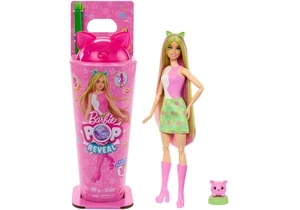 Barbie JCN88 Pop Reveal Set Barbie Shakes-Serie, Set Aus Puppe & Accessoires, Duftende Helle Häschen-Modepuppe