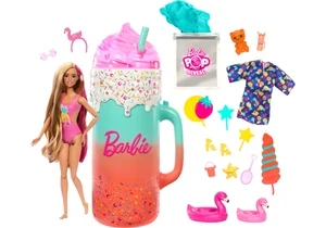 Barbie HRK57 Pop Reveal Set Barbie Rise & Surprise Geschenkset Mit Parfümierter Puppe, Parfümiertem Squishy-Tier Und Vielem Mehr