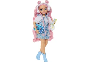 Barbie JDD74 Barbie Dream Besties Daisy Jean-Modepuppe Mit 9 Zubehörteilen Zum Thema DJ Und Musik