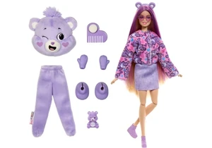 Barbie JCN94 Cutie Reveal Puppe Barbie Glücksbärchi-Reihe Mit Accessoires Und Teile-Gern-Bärchi-Kostüm, 10 Überraschungen