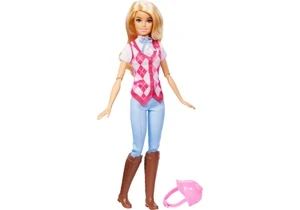 Barbie HXJ38 Barbie Mysteries: Das Geheimnisvolle Pferdeabenteuer Puppe Barbie Malibu Mit Reitkleidung Und Zubehör