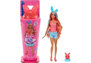 Barbie JCN87 Pop Reveal Set Barbie Shakes-Serie, Set Aus Puppe & Accessoires, Duftende Süße Kätzchen-Modepuppe