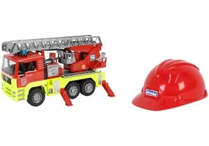 Bruder 1760 MAN LKW mit Feuerleiter und funktionsfähiger Sprinkleranlage