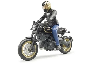Bruder 63050 Scrambler Ducati Cafe Racer mit Fahrer