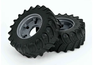 Bruder 43163 Ersatzteile Vorderräder links und rechts für Deutz 8280 TTV