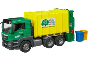 Bruder 3764 MAN TGS Müll-LKW Hecklader (grün/gelb)