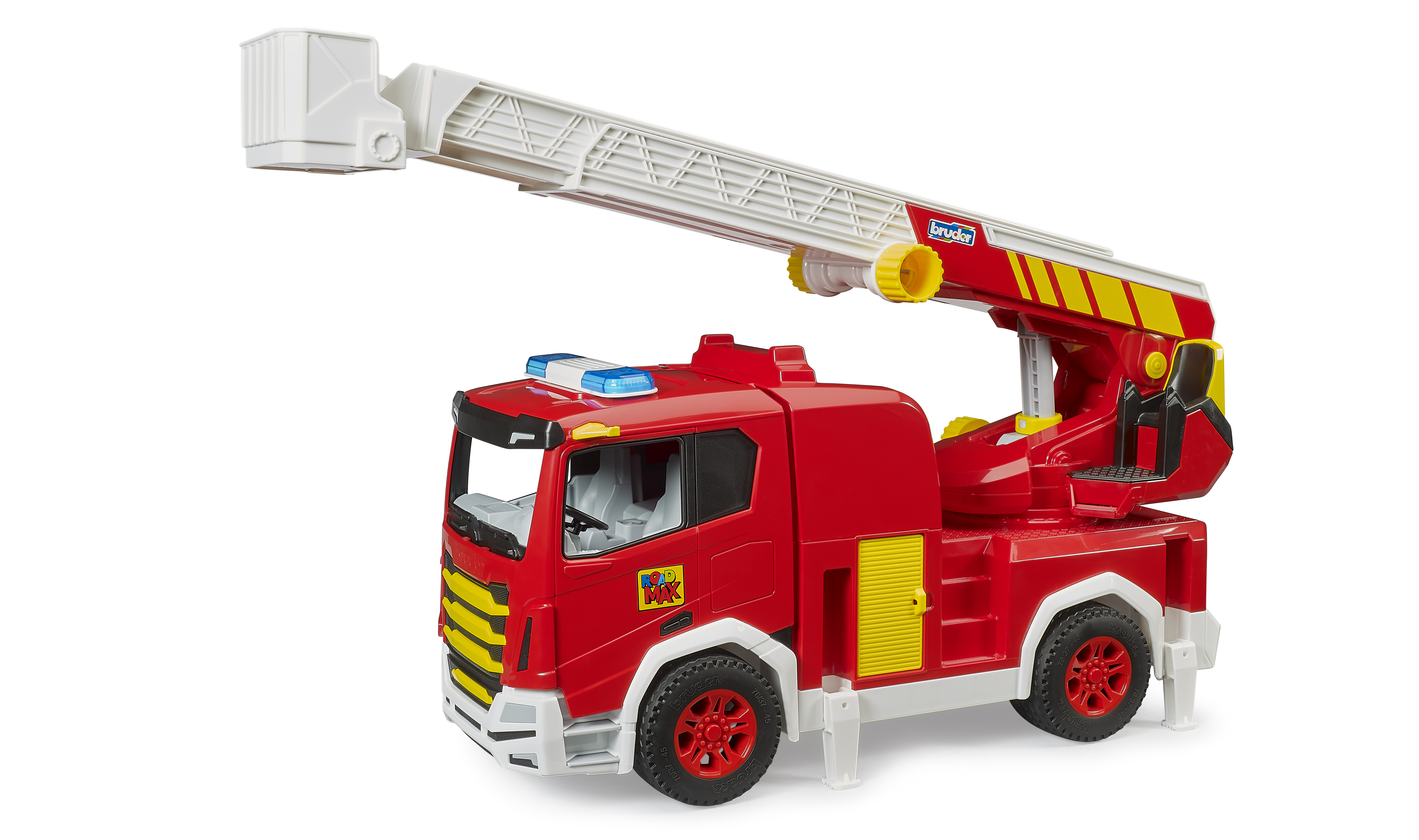 Bruder 3472 Roadmax Feuerwehr mit Drehleiter