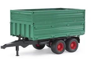 Bruder 2010 Tandemachs-Transportanhänger mit Aufsteckbordwand