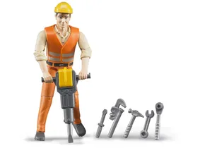 Produktbild von Bruder 60020 Bauarbeiter mit Zubehör