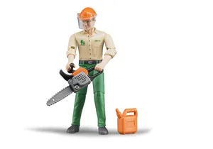 Bruder 60030 Forstarbeiter mit Zubehör