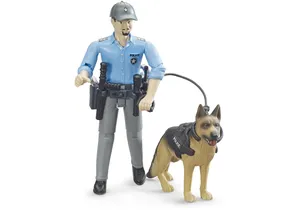 Bruder 62150 bworld Polizist mit Hund