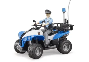 Bruder 63010 Polizei-Quad mit Polizist und Ausstattung