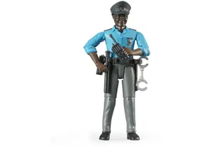Produktbild von Bruder 60051 Polizist mit dunklem Hauttyp und Zubehör