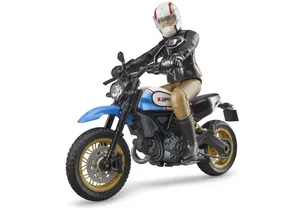 Bruder 63051 Scrambler Ducati Desert Sled mit Fahrer