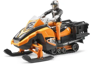 Bruder 63101 Snowmobil mit Fahrer und Ausstattung
