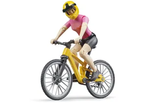 Bruder 63111 bworld Mountainbike mit Radfahrerin