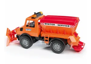 Bruder 2572 Mercedes-Benz Unimog Winterdienst mit Räumschild