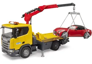 Bruder 3552 Scania Super 560R Abschlepp-LKW mit Light & Sound Modul und BRUDER Roadster