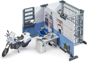 Bruder 62732 bworld Polizeistation mit Polizeimotorrad