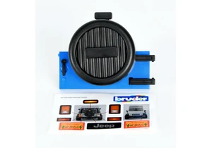 Bruder 41532 Ersatzteile Hecktür mit Reserveradabdeckung Jeep Wrangler Rubicon