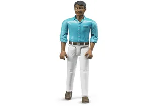 Bruder 60003 Mann mit mittlerem Hauttyp und weißer Hose