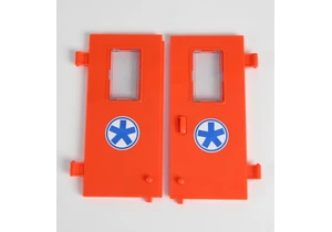 Bruder 46303 Ersatzteile Hecktür für MB Sprinter Rettungswagen