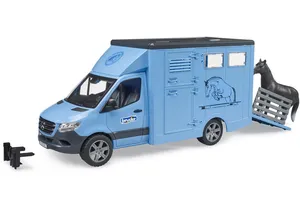 Bruder 2674 MB Sprinter Tiertransporter mit 1 Pferd