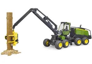 Bruder 2135 John Deere 1270G Harvester mit 1 Baumstamm