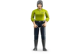 Bruder 60405 Frau mit hellem Hauttyp und dunkelblauer Hose