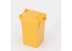 Bruder 42638 Mülltonne, gelb