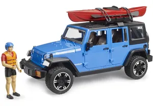 Bruder 2529 Jeep Wrangler Rubicon Unlimited mit Kajak und Figur