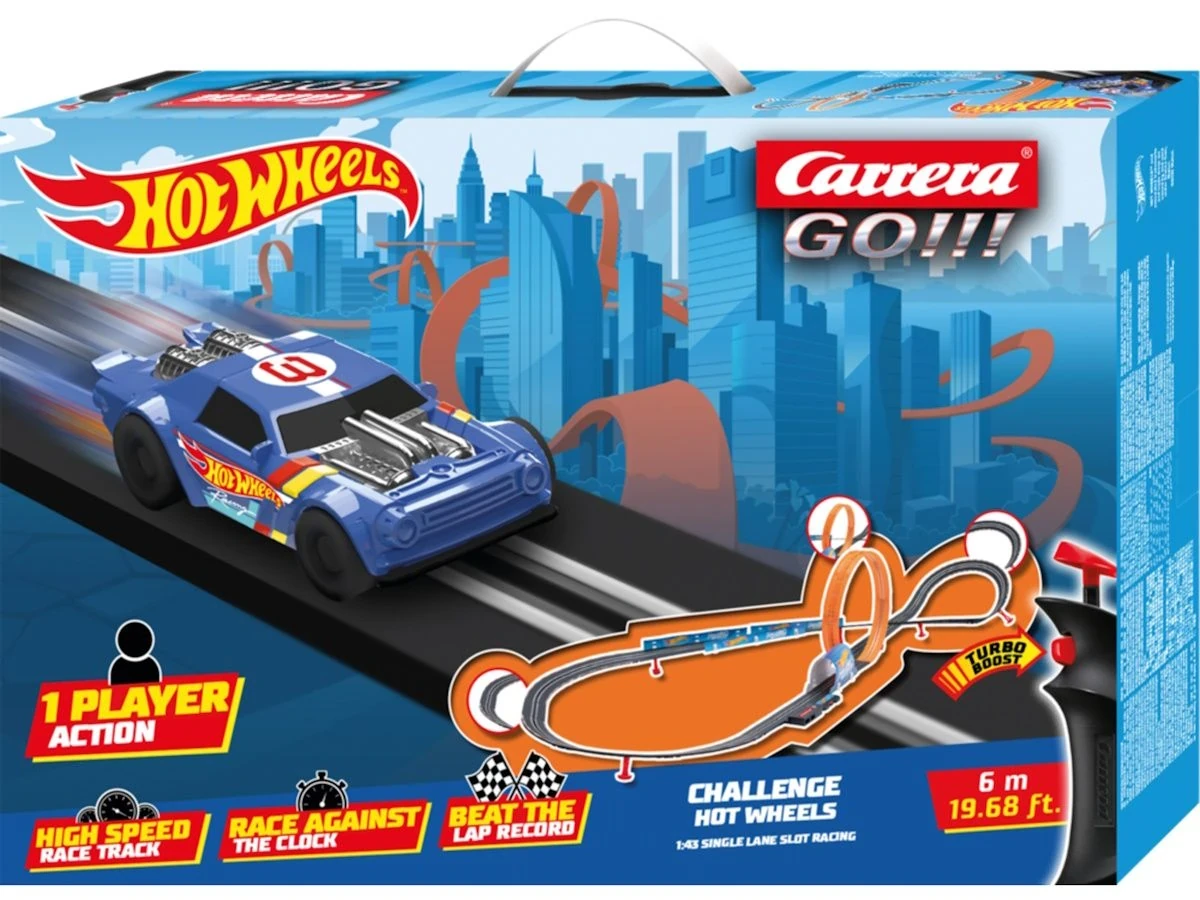 Carrera 20068000 GO!!! Hot Wheels Komplettset Challenge 6m
